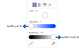 نحوه ایجاد رنگ سفید 